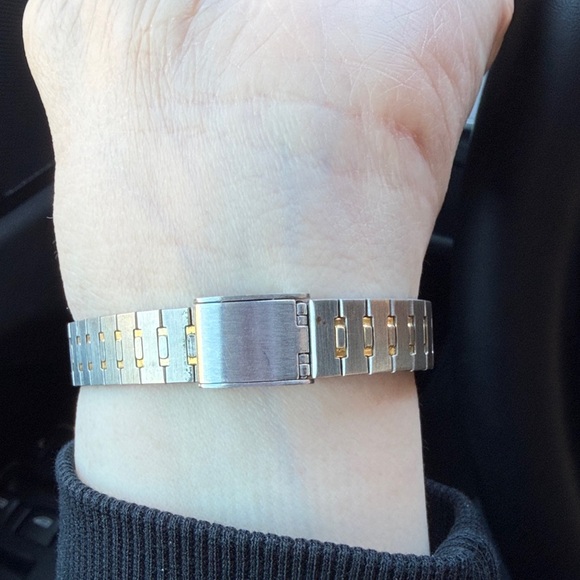 Michele Silver & Gold Quartz Watch - VINTAGE EUC! main image 4